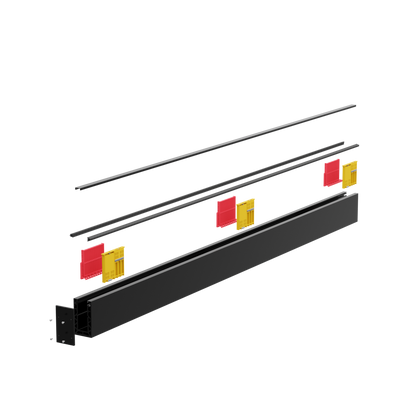 Pack 2 mètres rail réglable aluminium a la française