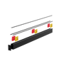 Pack 2 mètres rail réglable aluminium a la française