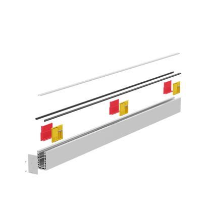 Pack 2 mètres rail réglable aluminium a la française